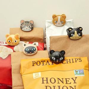 Kikkerland Cat Bag Clips Set of 6